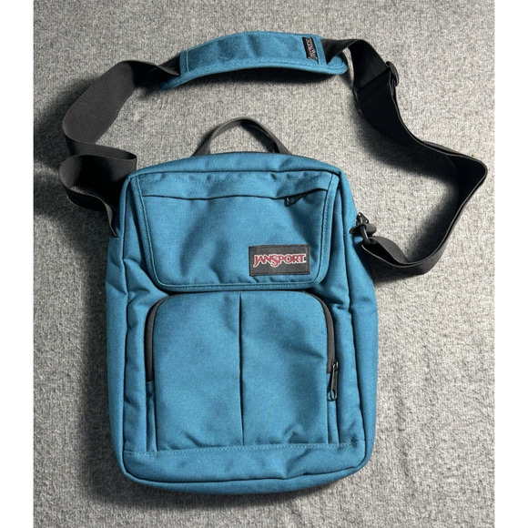 Jansport Teal Cross Body Bag - Sling Daypack - See Flaw - Picture 1 of 10